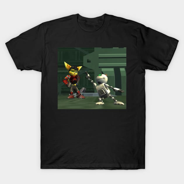 Ratchet and Clank - Wrong Game! T-Shirt by MegacorpMerch